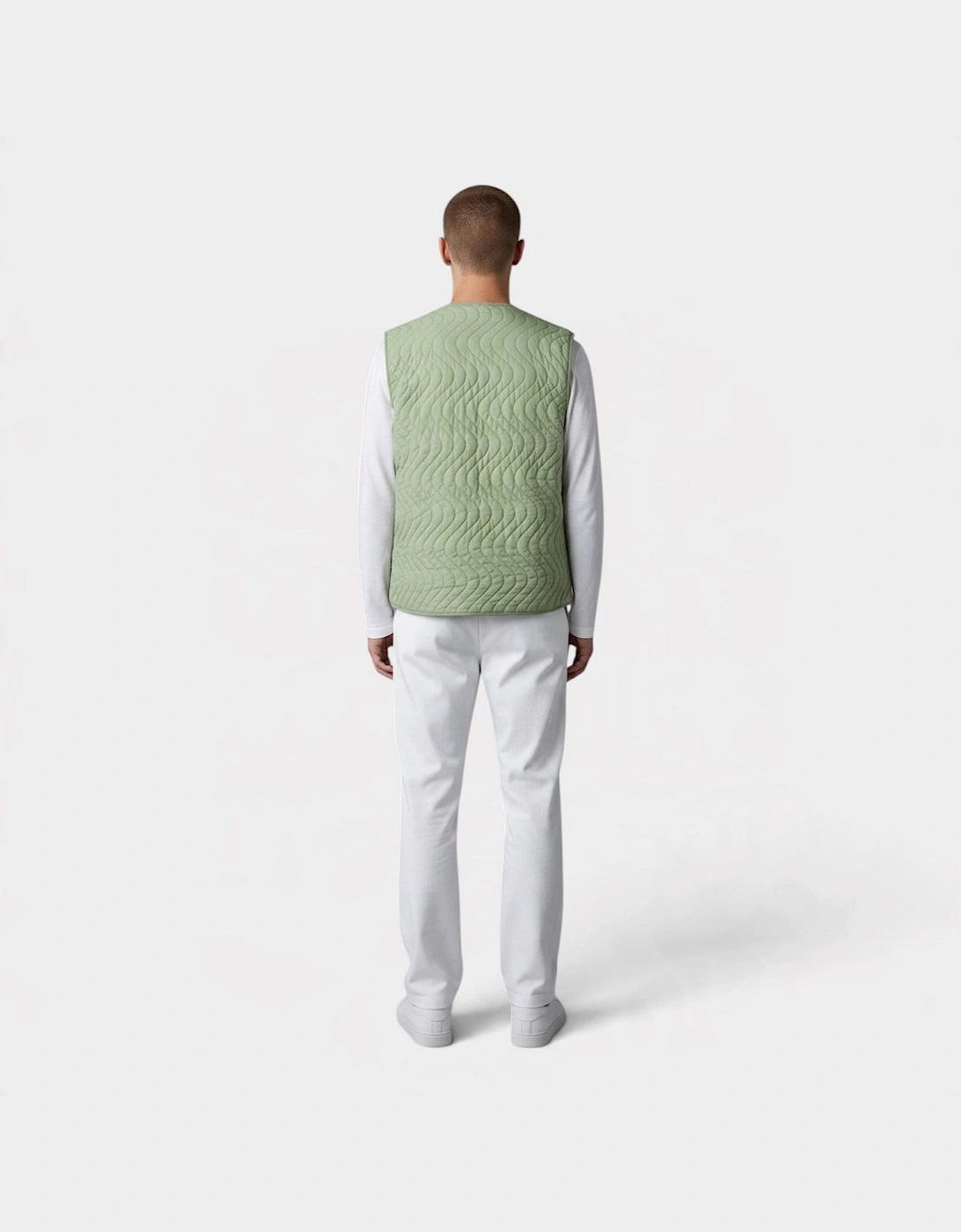 Lightweight Filled Vest Green