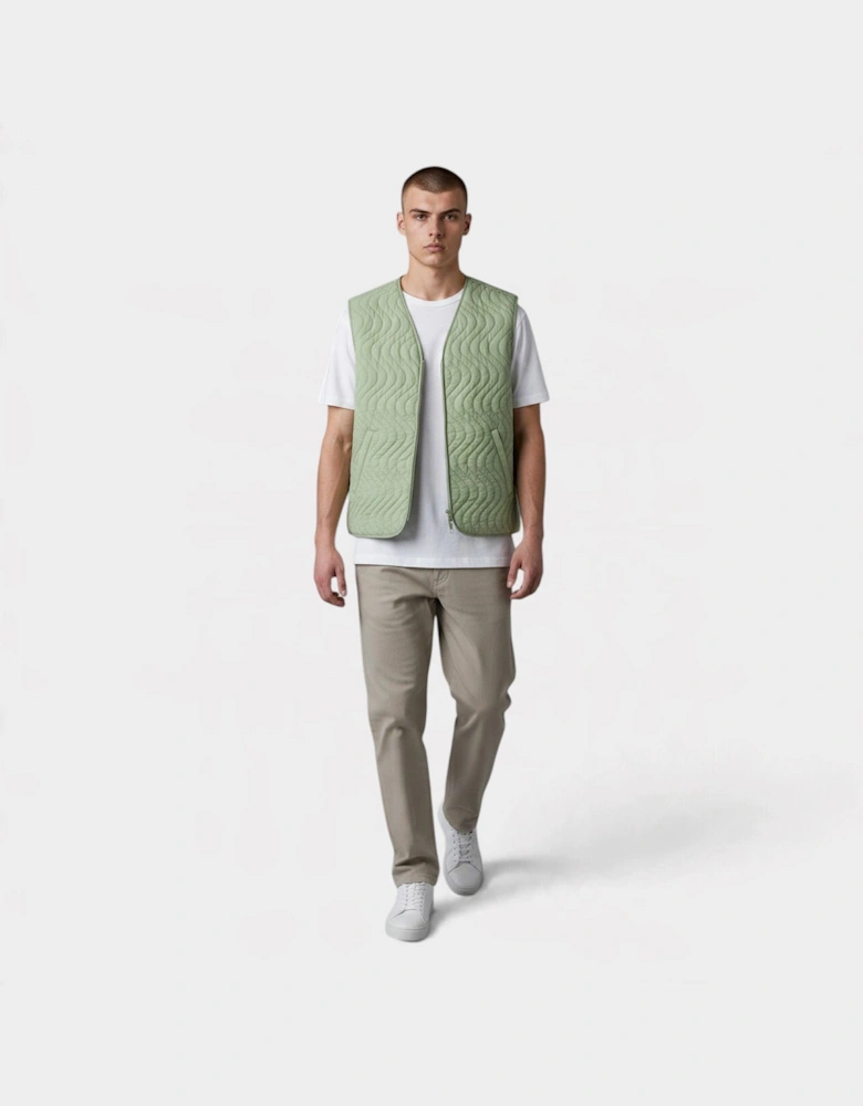 Lightweight Filled Vest Green