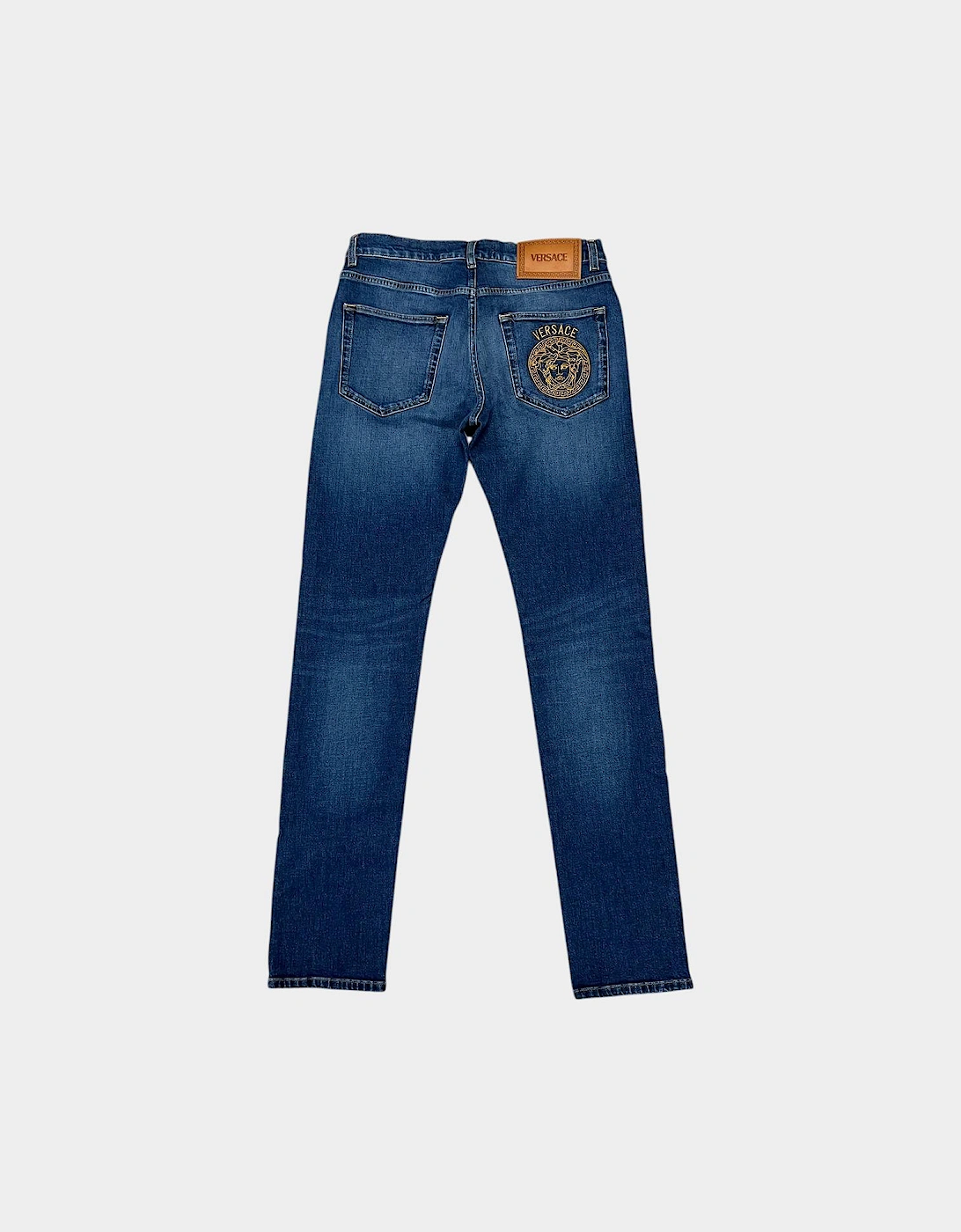 Medusa Head Denim Taylor Jeans Blue