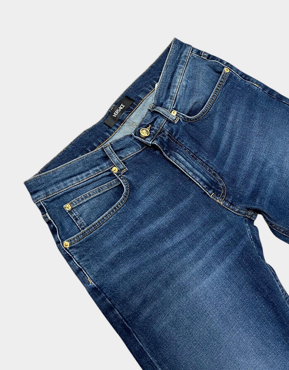Medusa Head Denim Taylor Jeans Blue