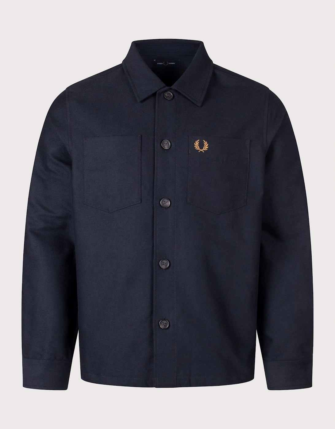 Regular Fit Brushed Twill Overshirt