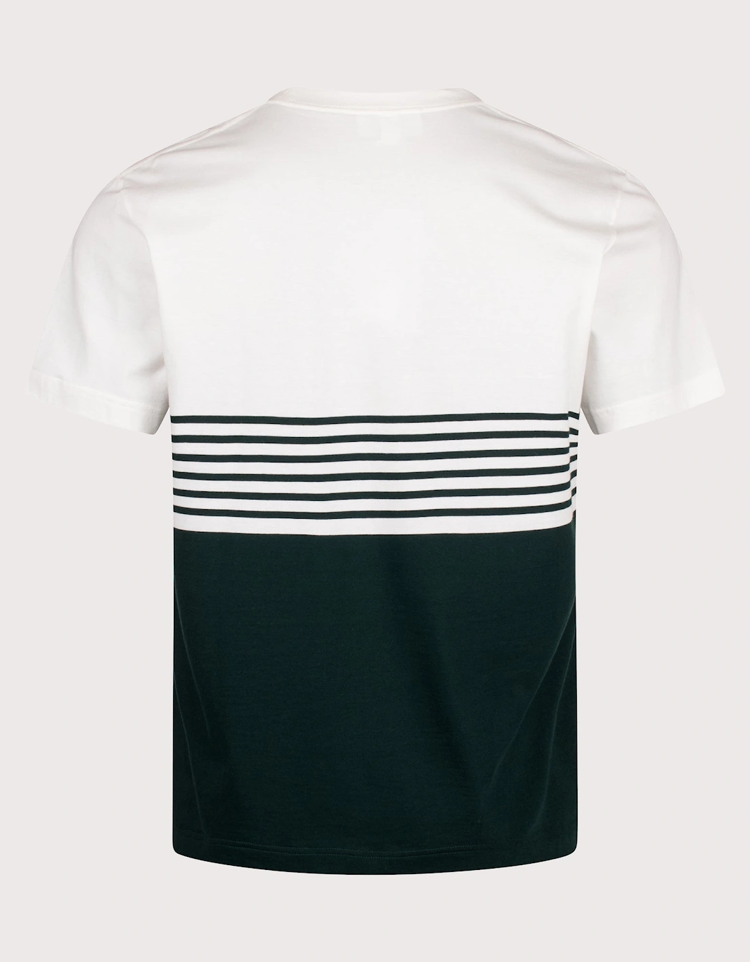 Regular Fit Striped Colour Block T-Shirt
