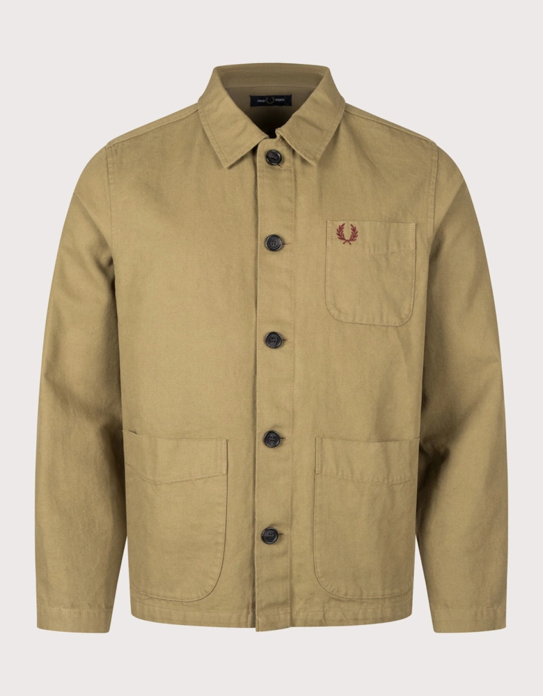 Regular Fit Canvas Overshirt