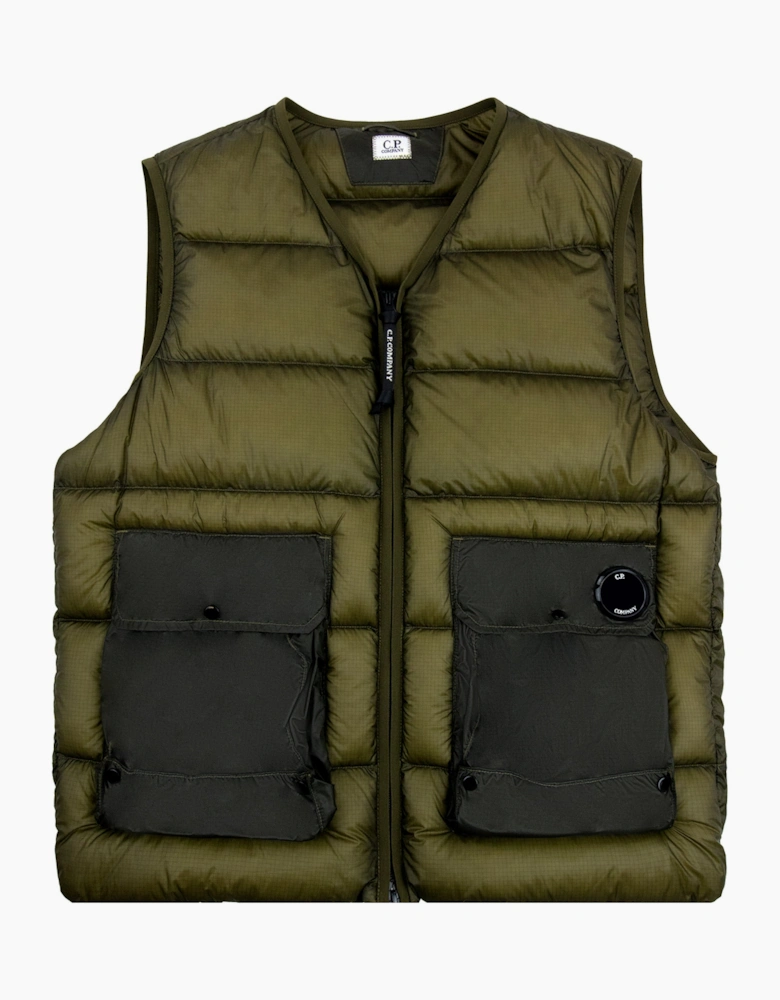 CP Company DD Shell Down Lens Vest BUTTERNUT 653