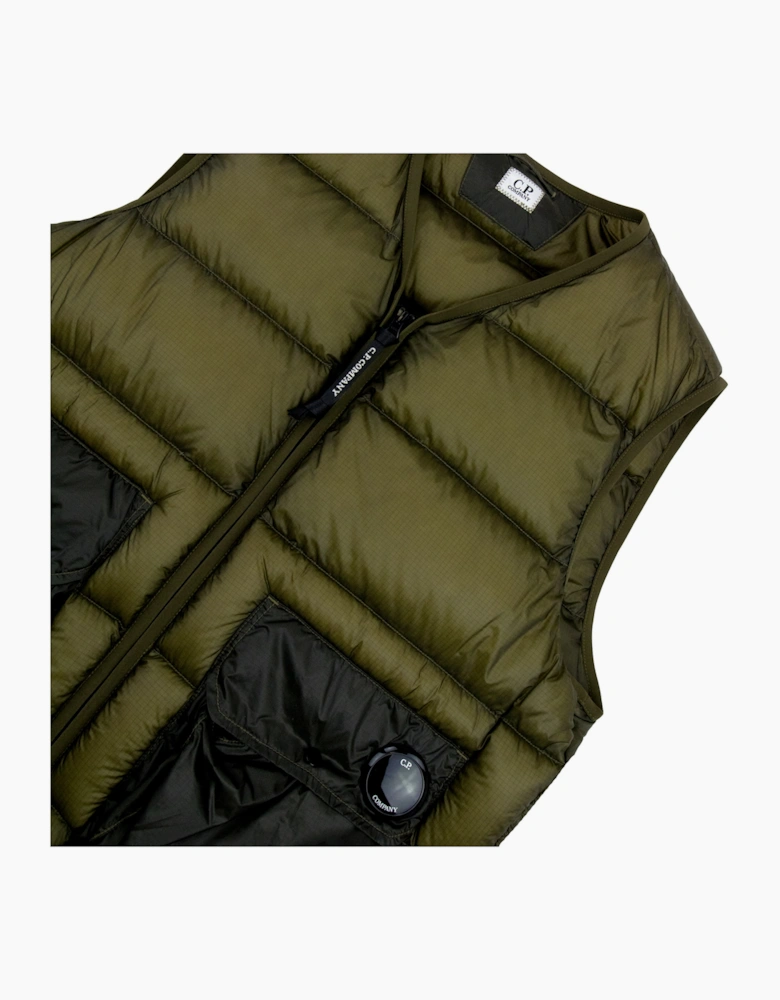 CP Company DD Shell Down Lens Vest BUTTERNUT 653