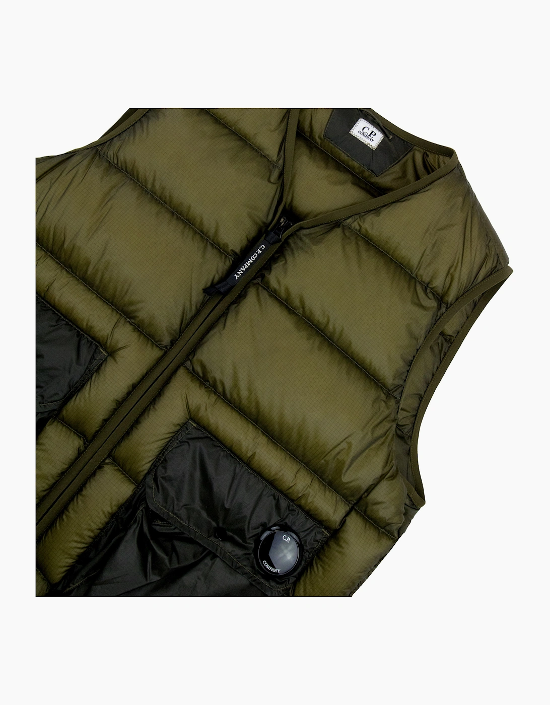 CP Company DD Shell Down Lens Vest BUTTERNUT 653