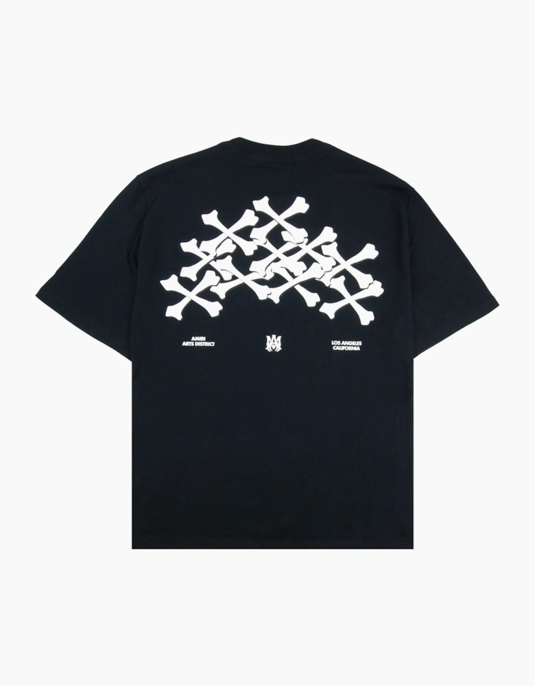 Amiri Bones Stacked T-Shirt Black 001