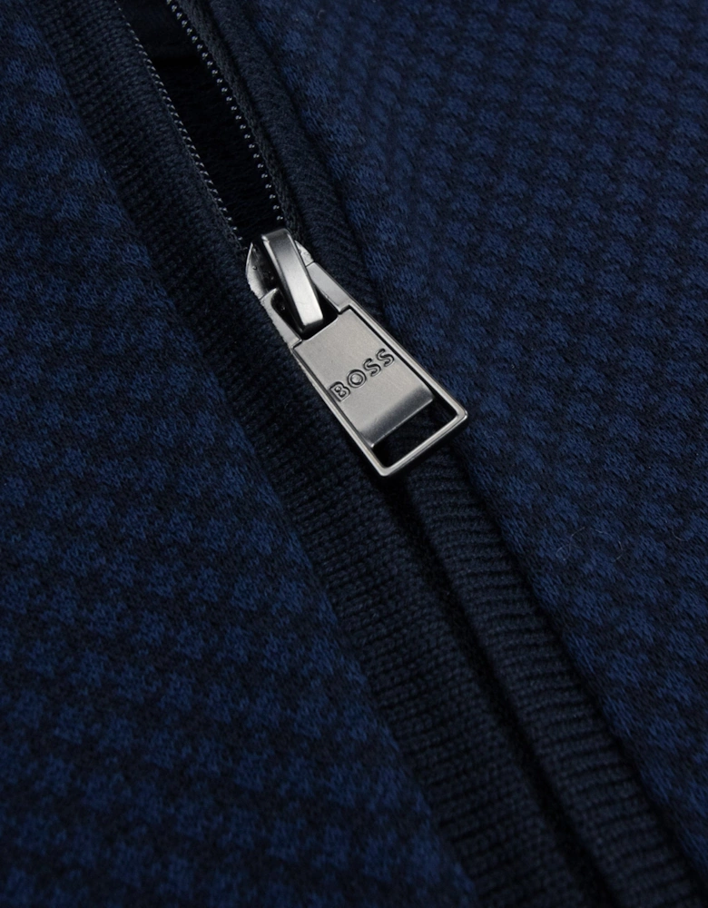 Hugo Boss H-Peduzzi Long Sleeve Zip Polo Navy 404