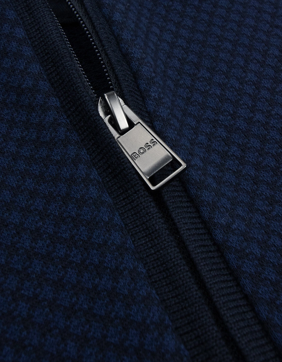 Hugo Boss H-Peduzzi Long Sleeve Zip Polo Navy 404