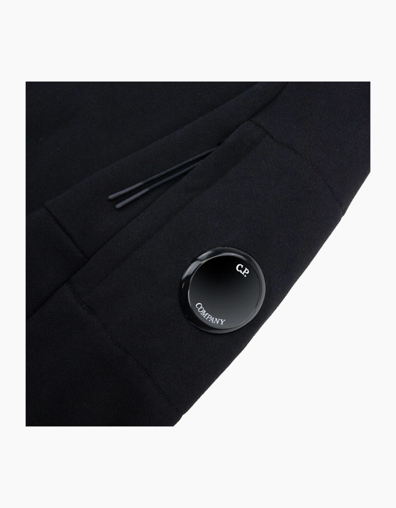 Cp Company Diagonal Raised Fleece Half Zip Lens Sweatshirt Black 999