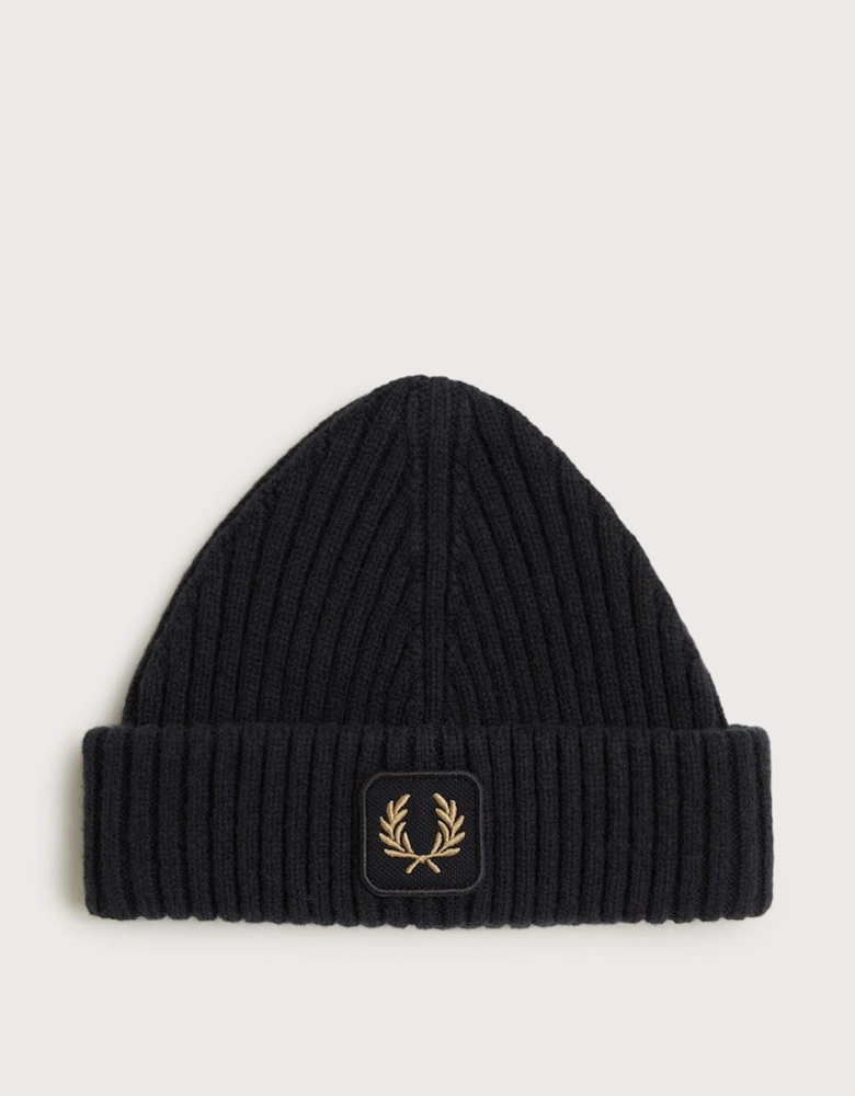 Ribbed Wool Beanie