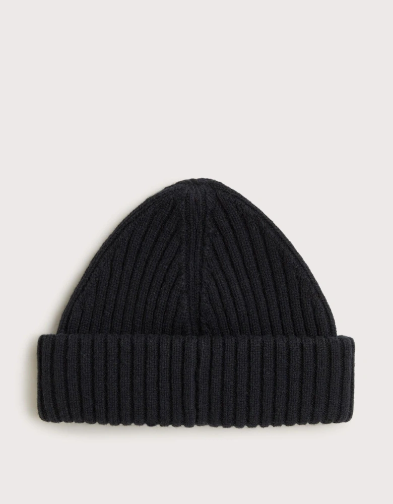 Ribbed Wool Beanie