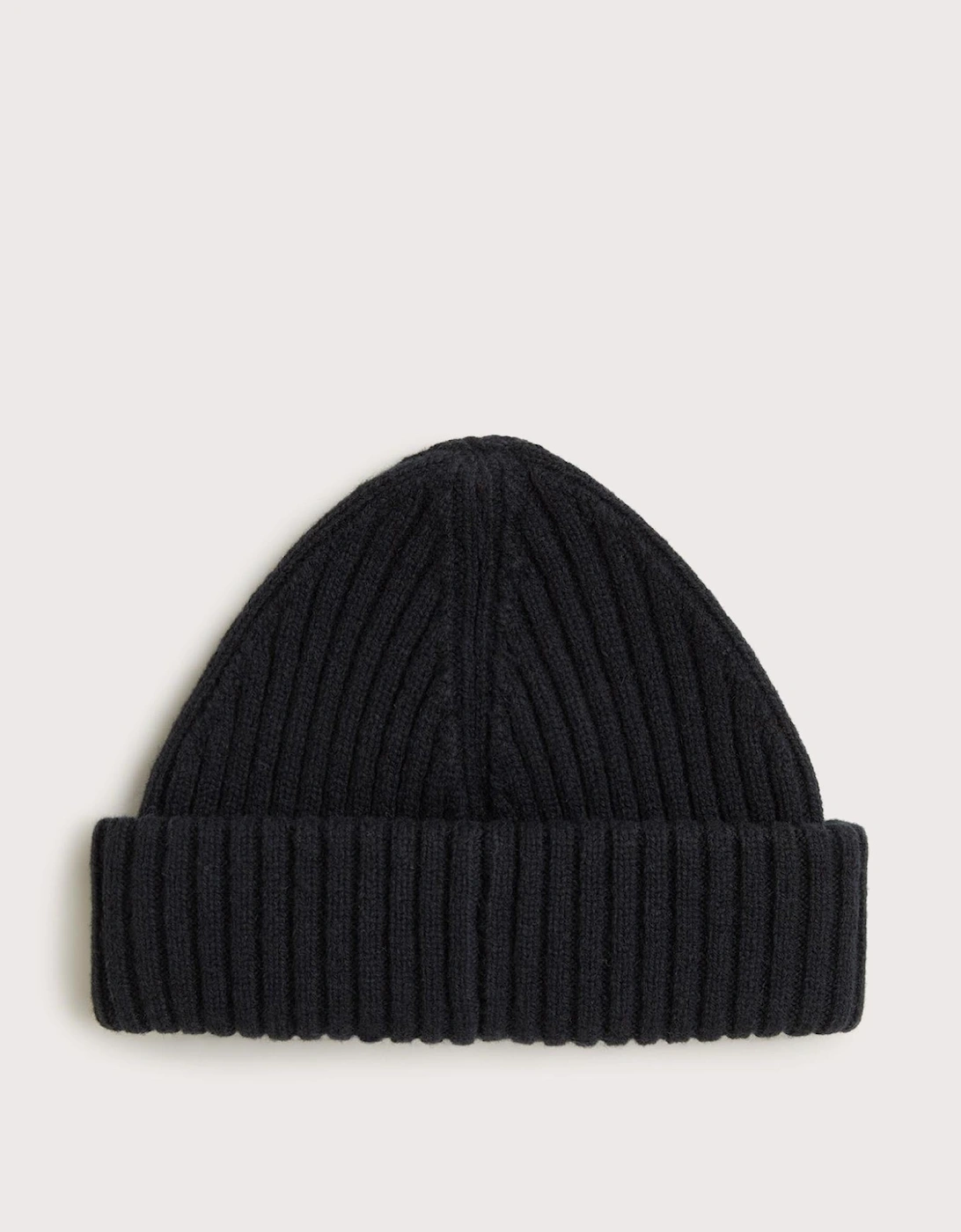 Ribbed Wool Beanie