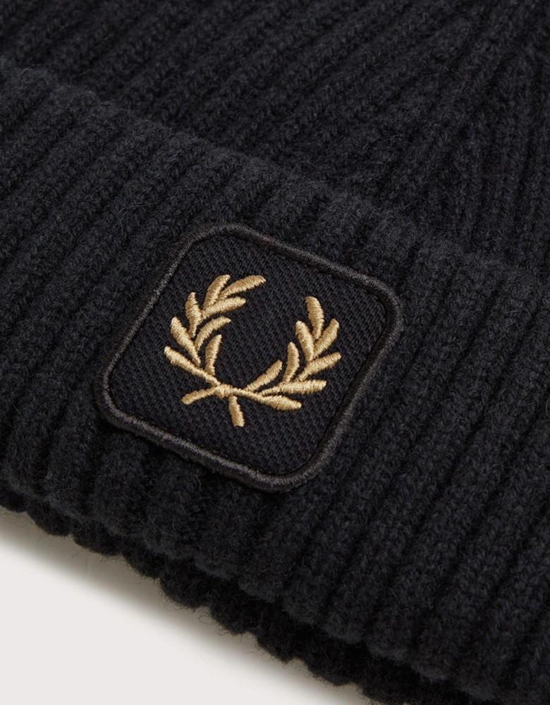 Ribbed Wool Beanie