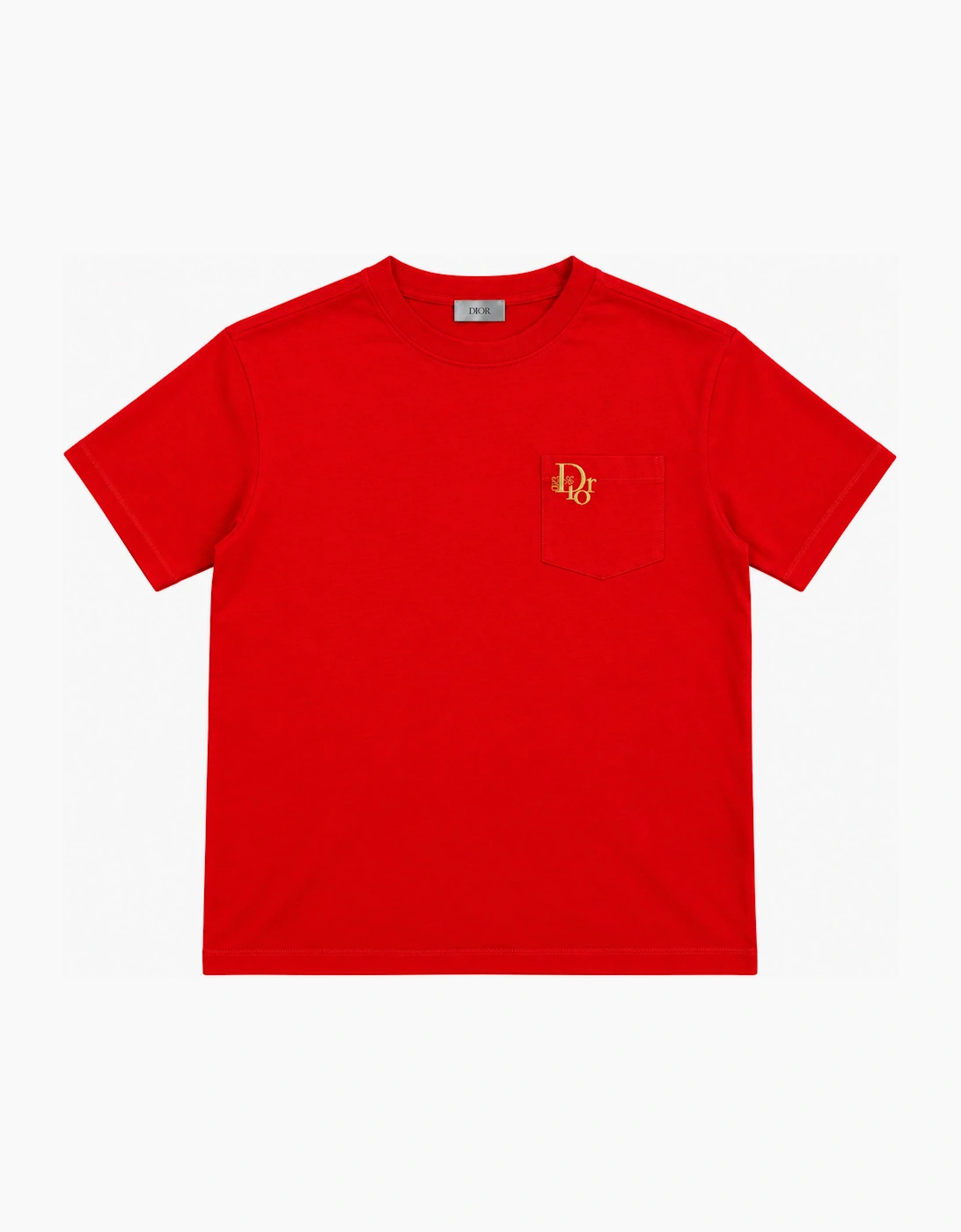 DIOR X ERL POCKET TEE RED