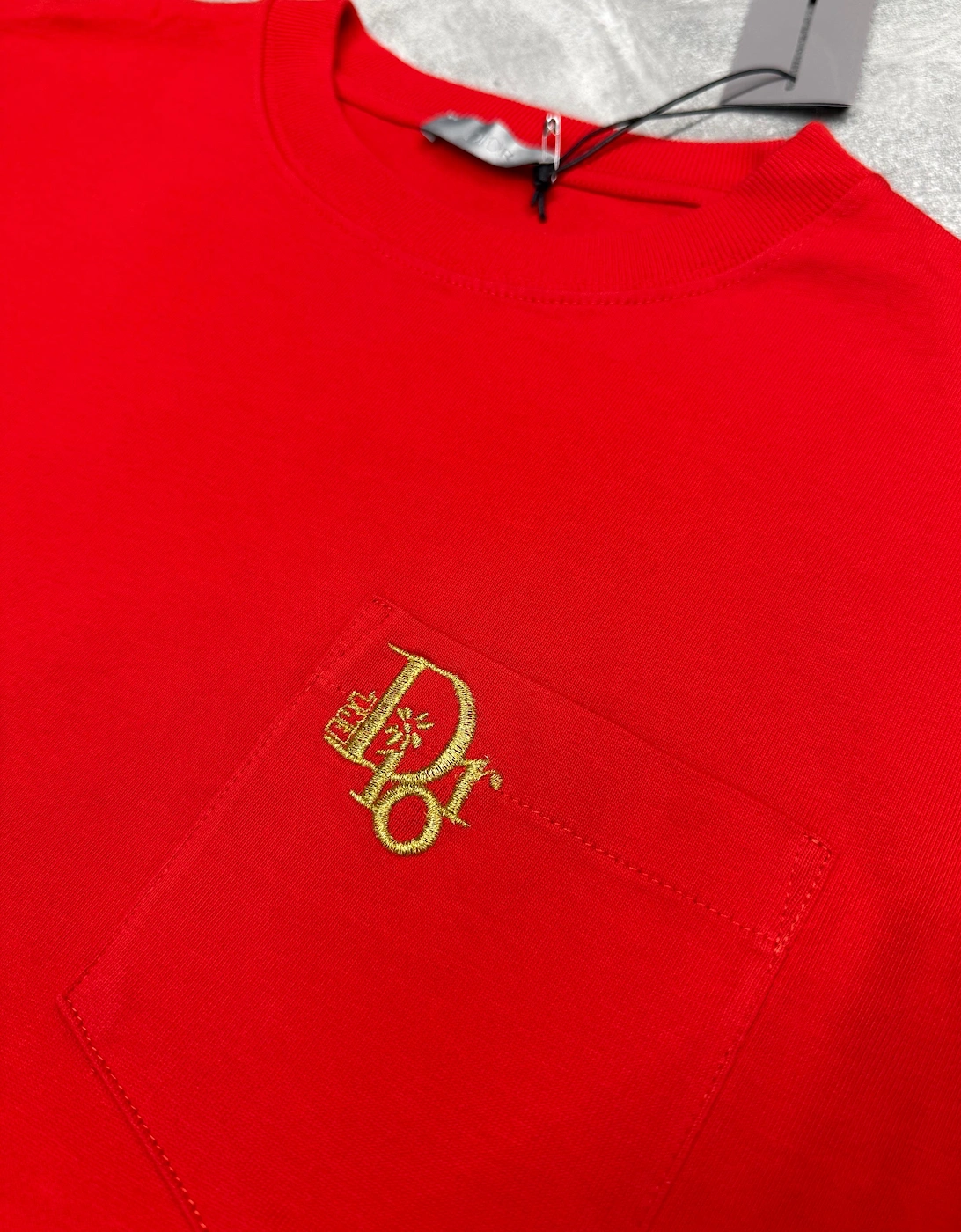 DIOR X ERL POCKET TEE RED