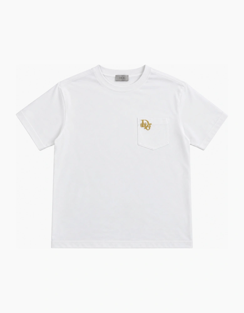 DIOR X ERL POCKET TEE WHITE