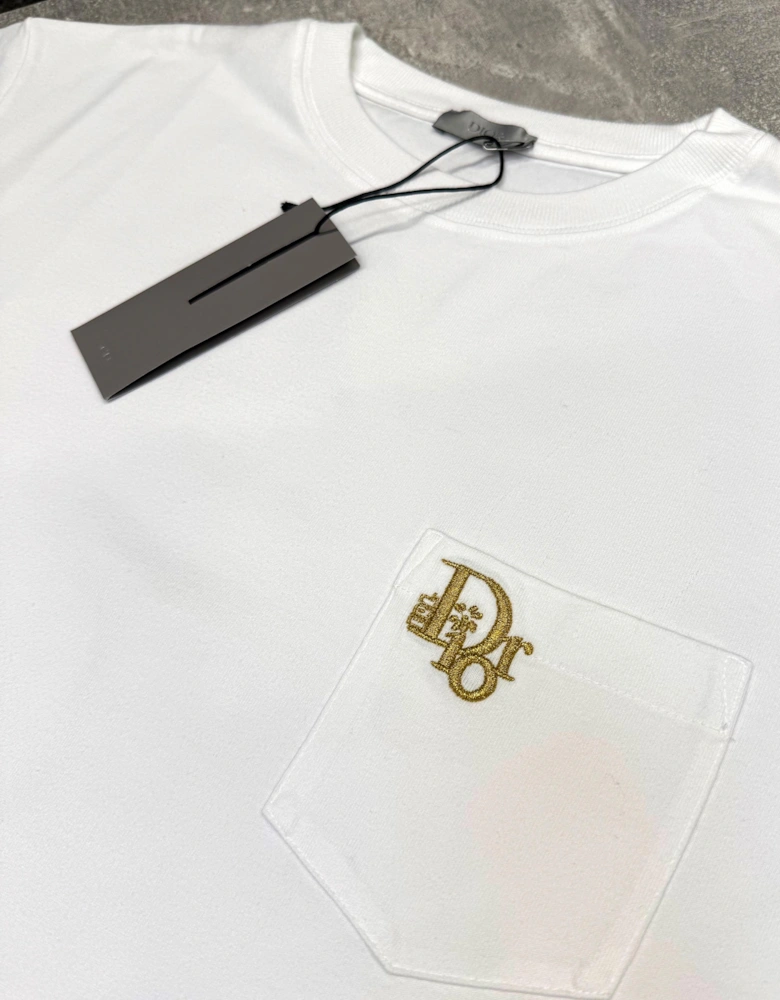 DIOR X ERL POCKET TEE WHITE