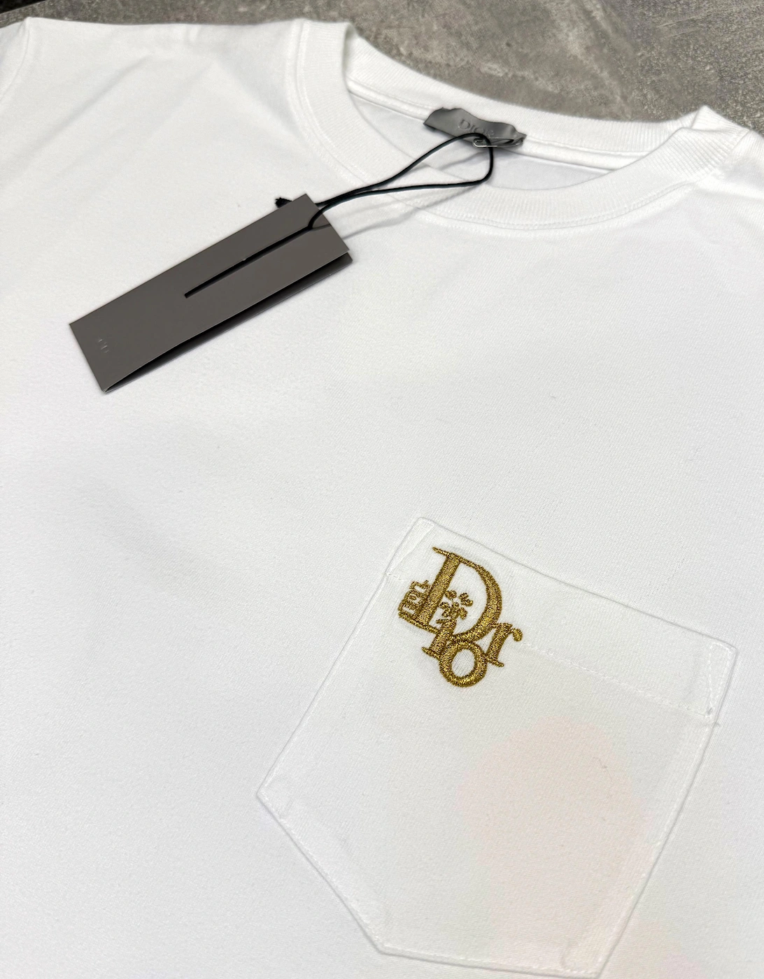 DIOR X ERL POCKET TEE WHITE