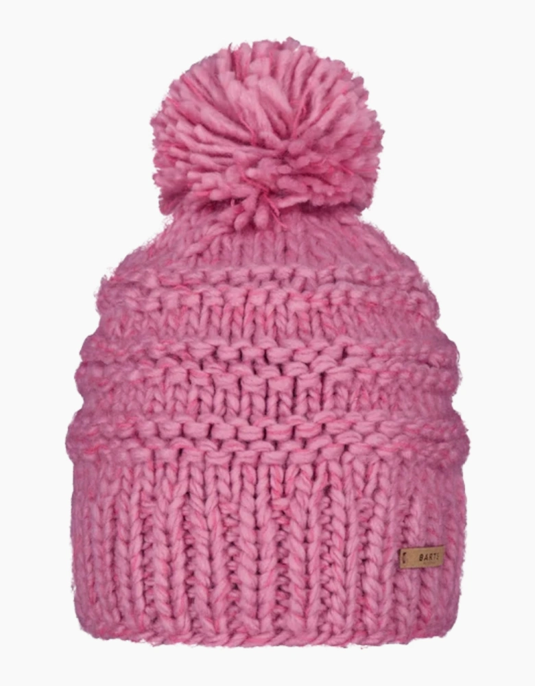 Barts Womens Jasmin Classic Hand Knit Knitted Bobble Hat