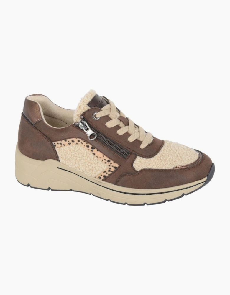 Cipriata Womens Fellina Lace & Zip Trainers