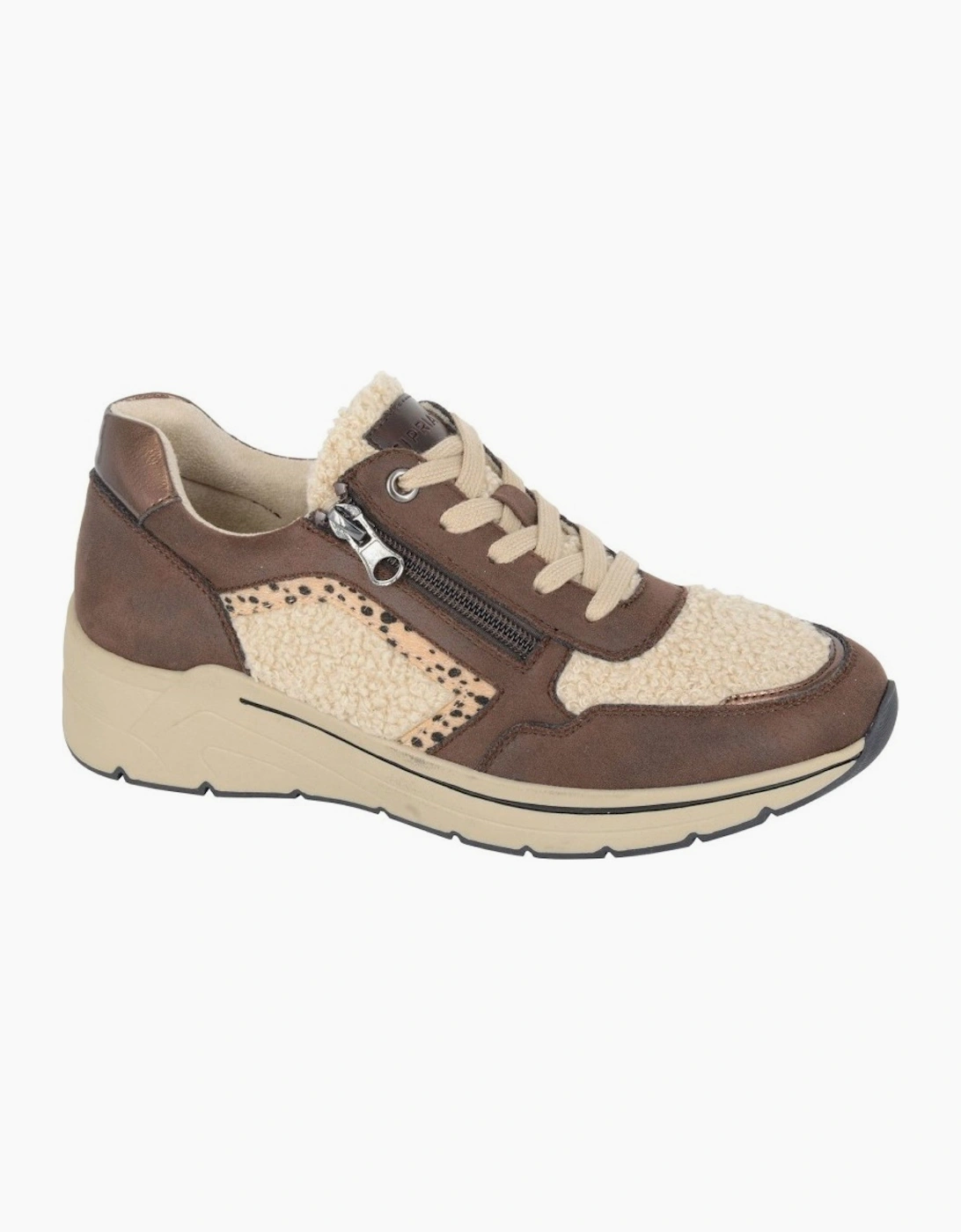 Cipriata Womens Fellina Lace & Zip Trainers