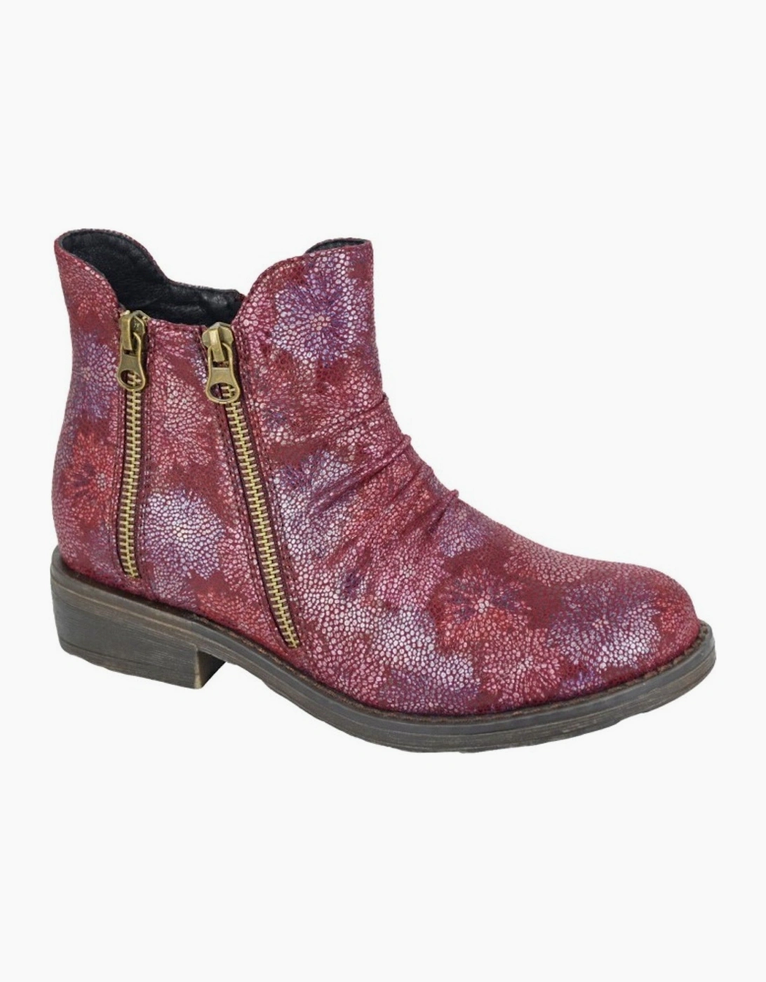Cipriata Womens Agatina 3 Zip Ankle Boots