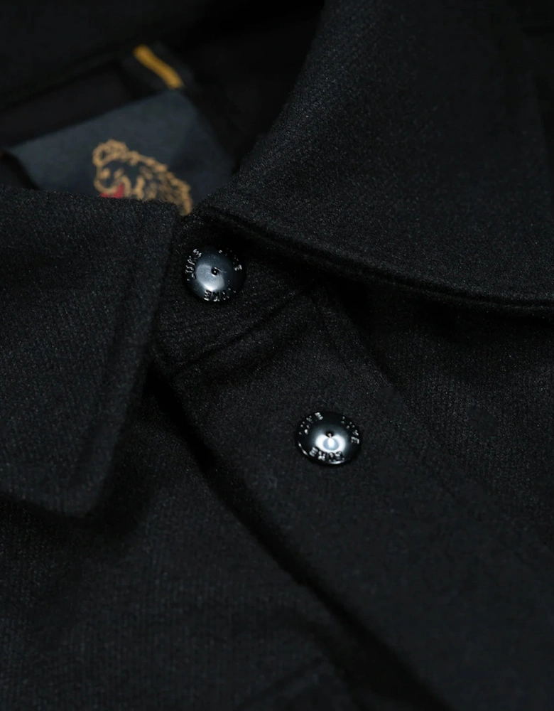 Luke 1977 Ettrick Soft Structured Overshirt BLACK