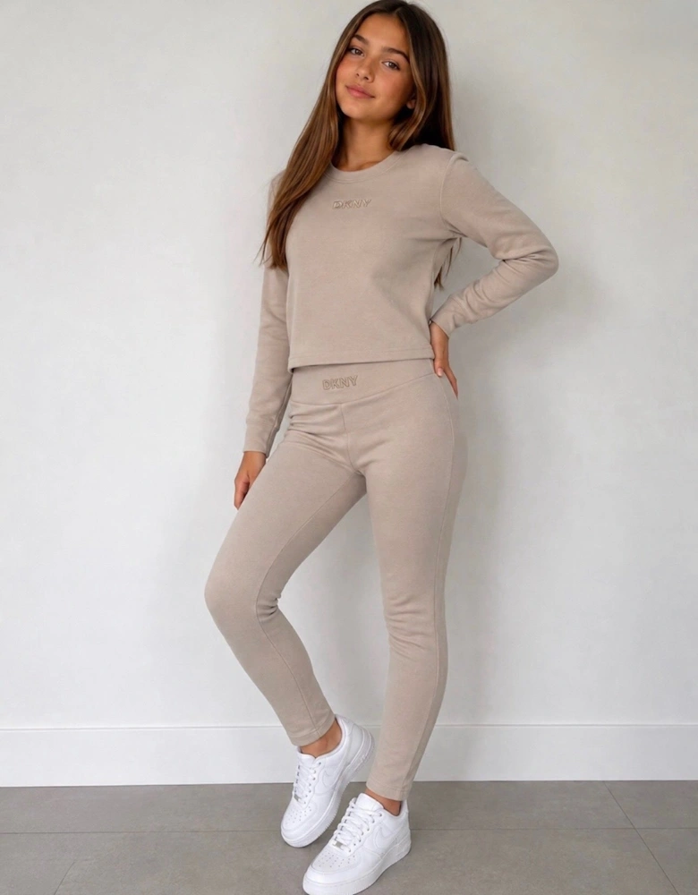 DKNY SWEATSHIRT & LEGGINGS SET D62917 D62886