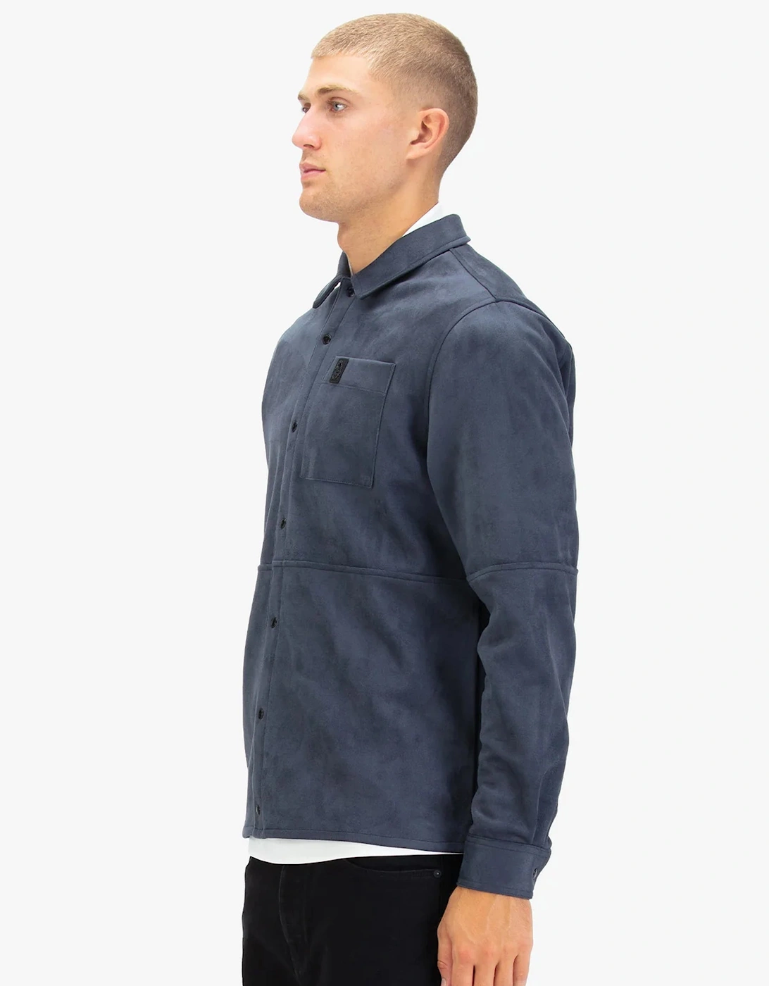 Luke 1977 Mainline Dylan Suede Shirt PORPOISE