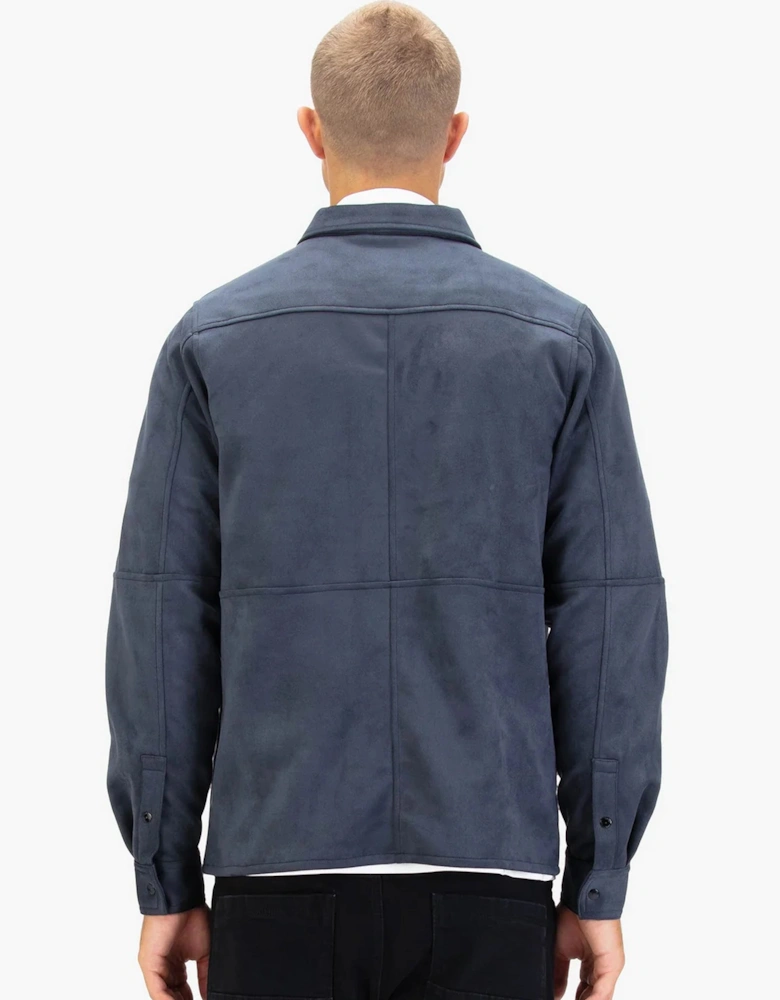Luke 1977 Mainline Dylan Suede Shirt PORPOISE