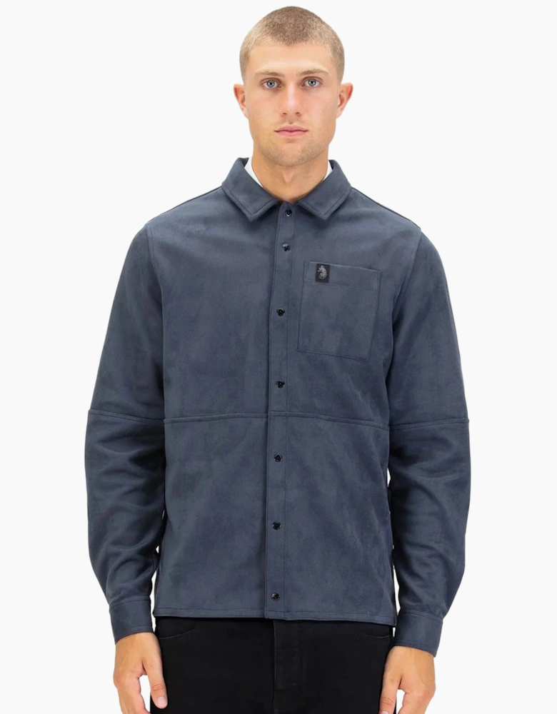 Luke 1977 Mainline Dylan Suede Shirt PORPOISE