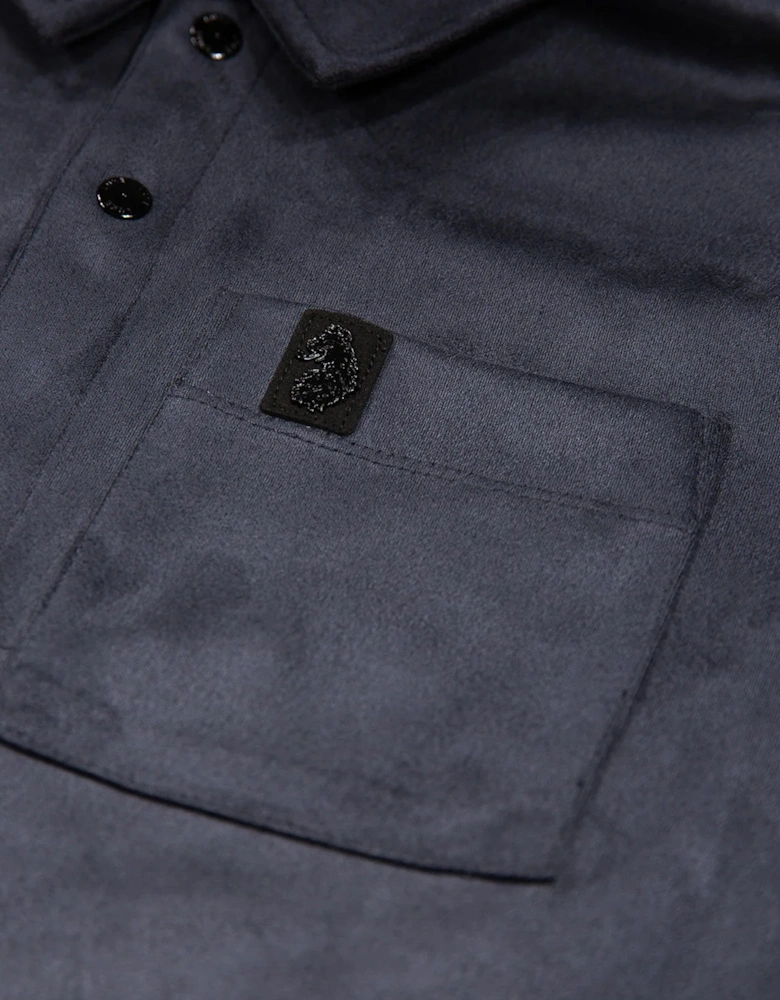 Luke 1977 Mainline Dylan Suede Shirt PORPOISE