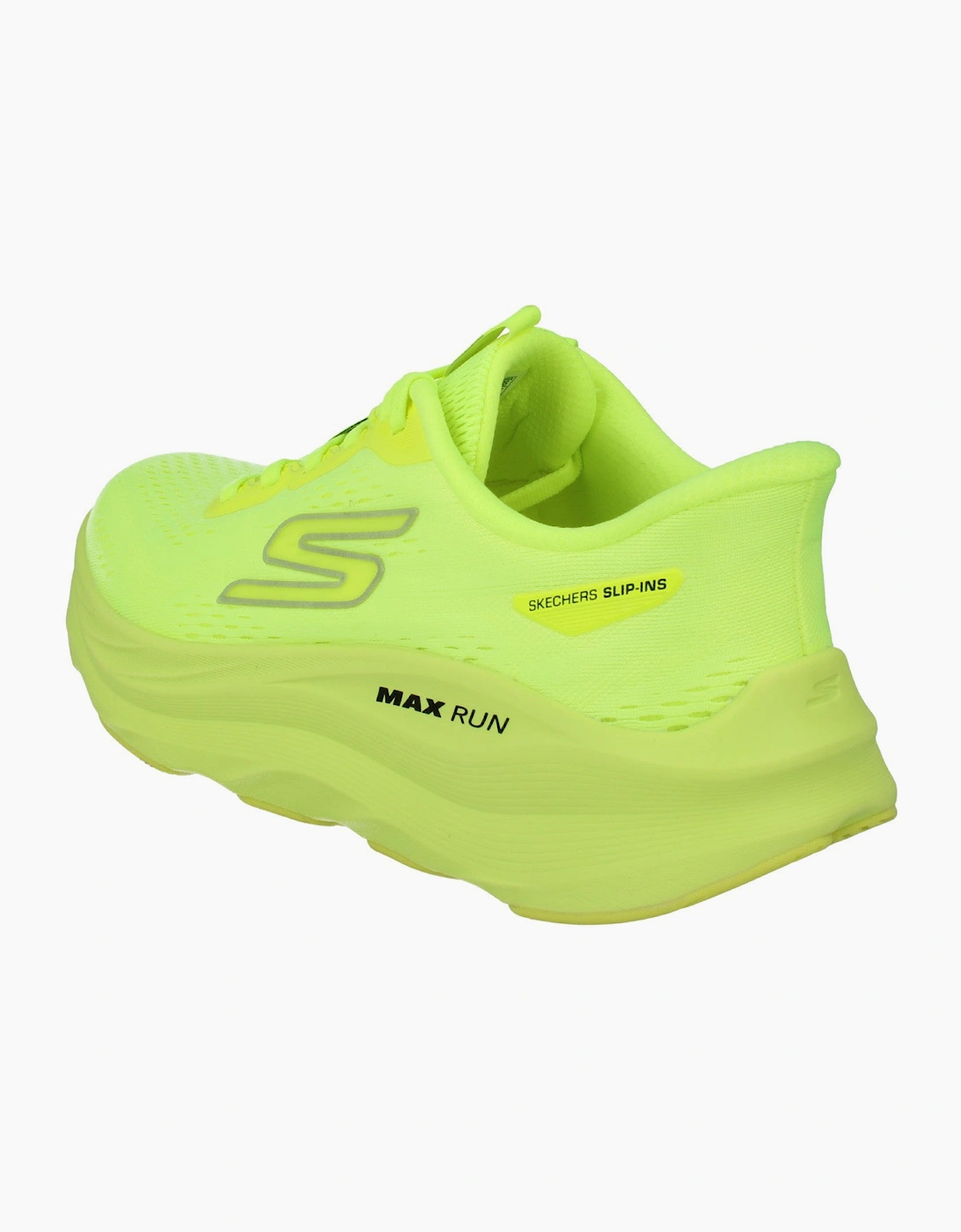 Skechers Max Run Womens Trainers 129200 Shoes  LIME