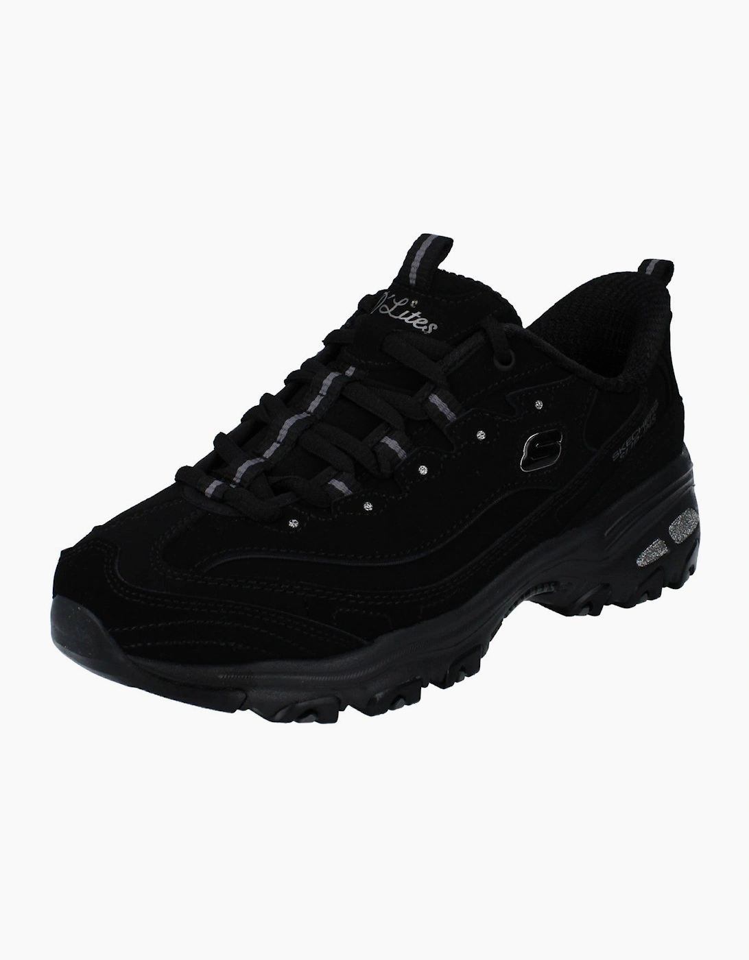 Skechers D'Lites Classic Remix Womens Trainers 150543 Shoes  BBK
