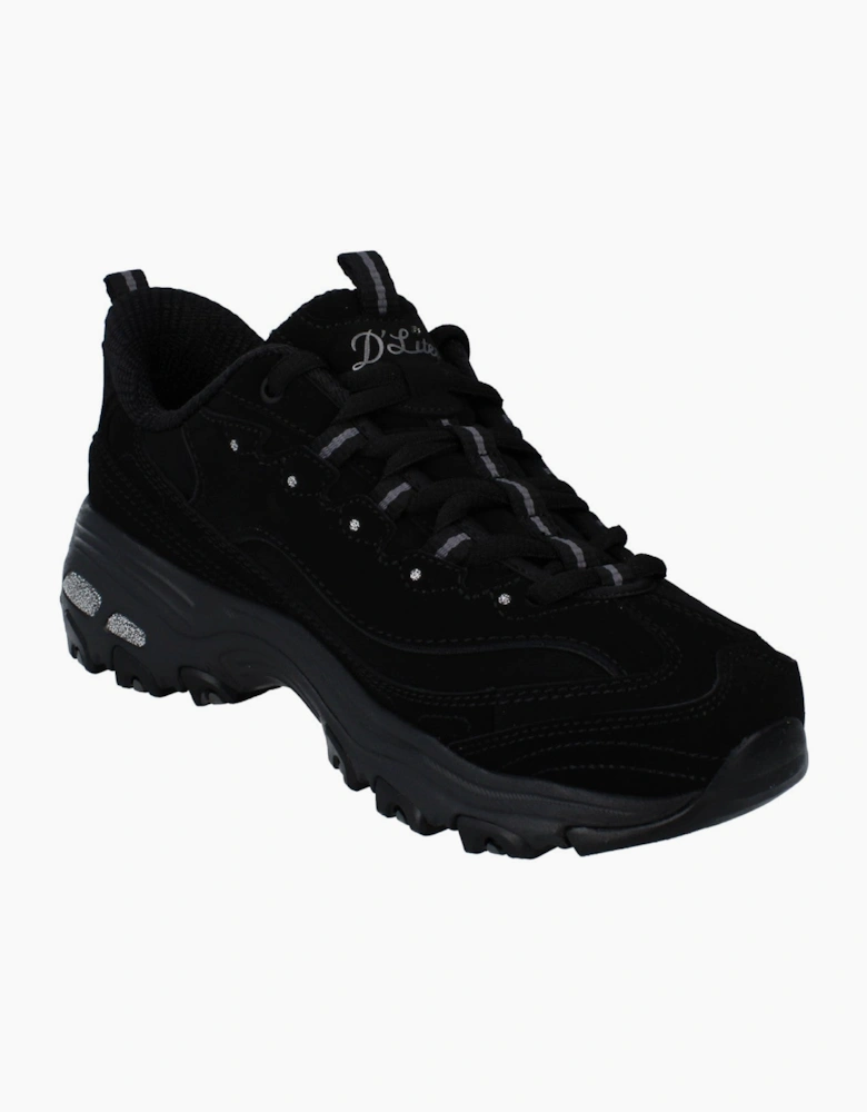 Skechers D'Lites Classic Remix Womens Trainers 150543 Shoes  BBK