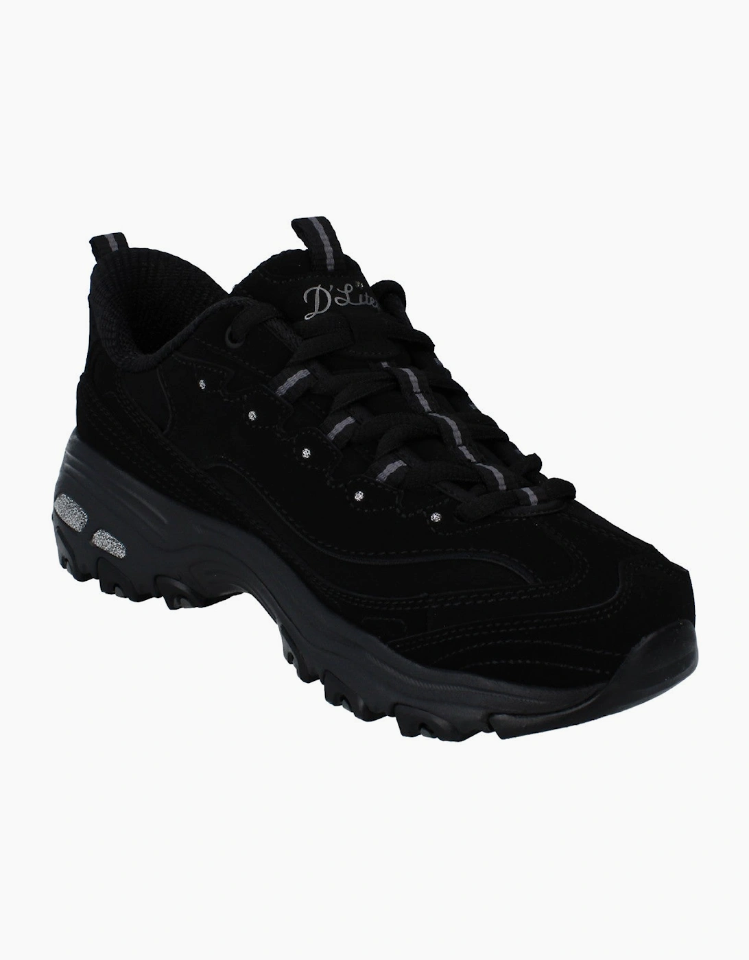 Skechers D'Lites Classic Remix Womens Trainers 150543 Shoes  BBK