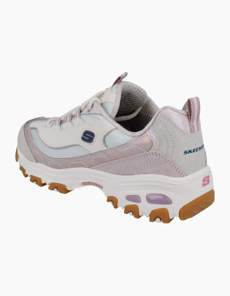 Skechers D'Lites Dazzling Shine Womens Trainers 150556 Shoes  LTPK