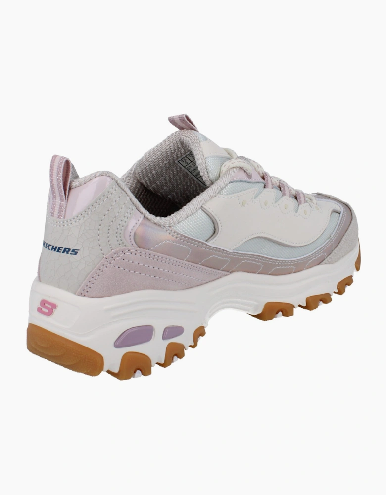 Skechers D'Lites Dazzling Shine Womens Trainers 150556 Shoes  LTPK