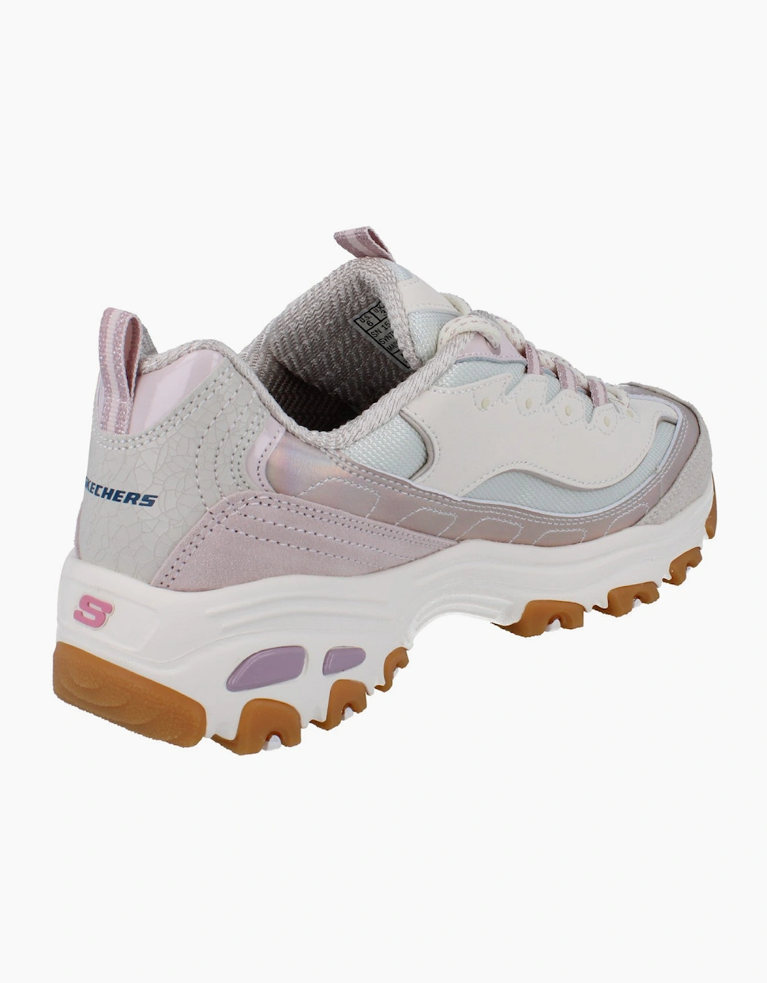Skechers D'Lites Dazzling Shine Womens Trainers 150556 Shoes  LTPK
