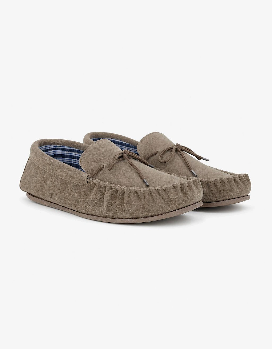 Mokkers BRUCE Mens Moccasin Slippers Taupe