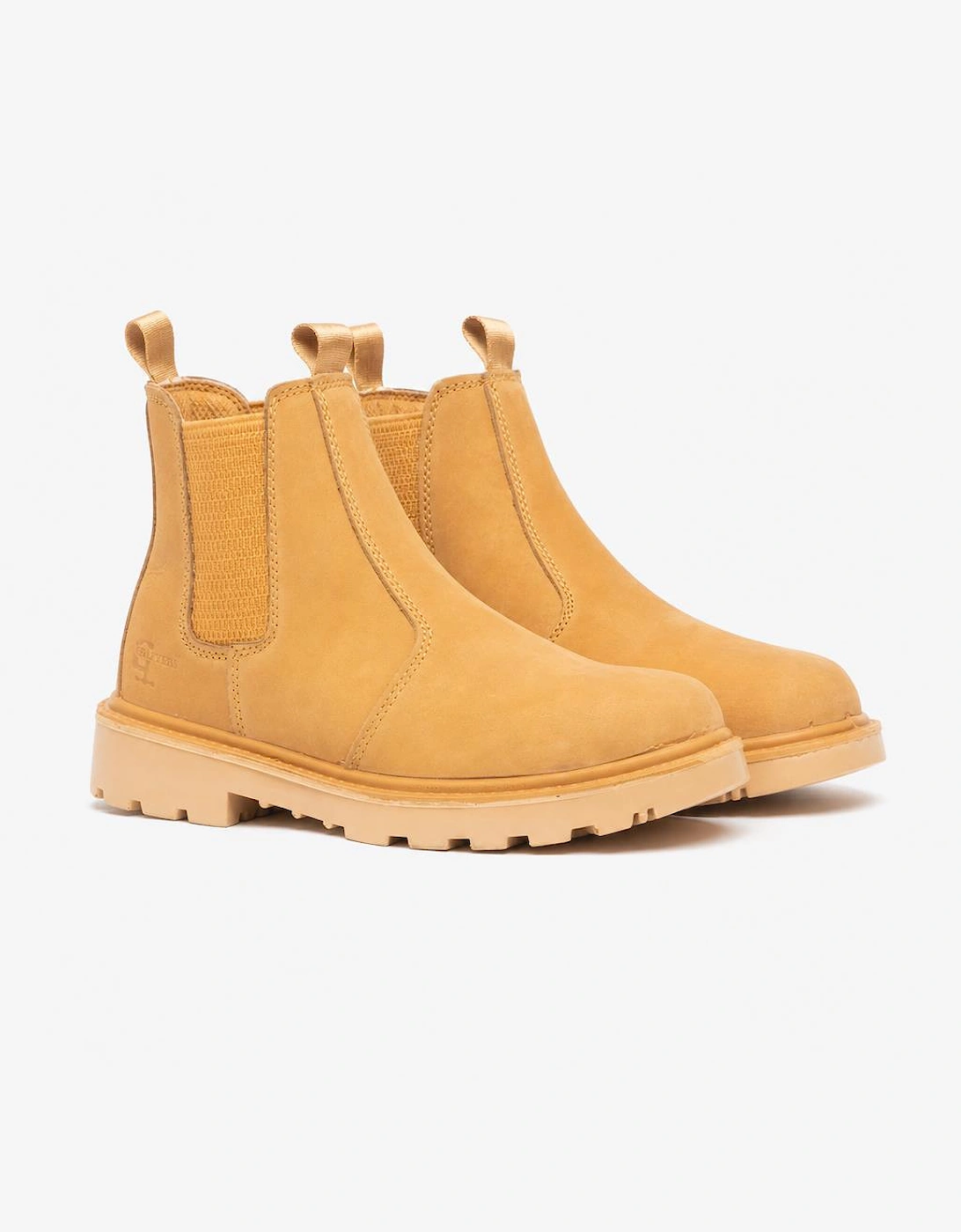 Grafters GRINDER Unisex Nubuck Dealer Safety Boots Honey