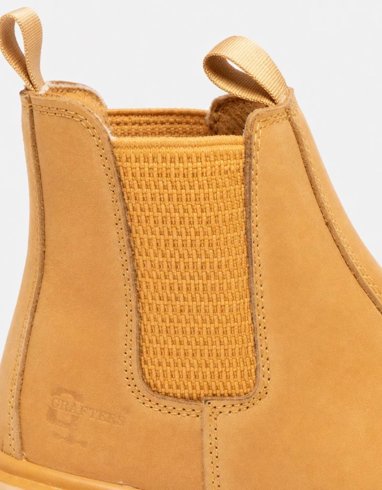 Grafters GRINDER Unisex Nubuck Dealer Safety Boots Honey