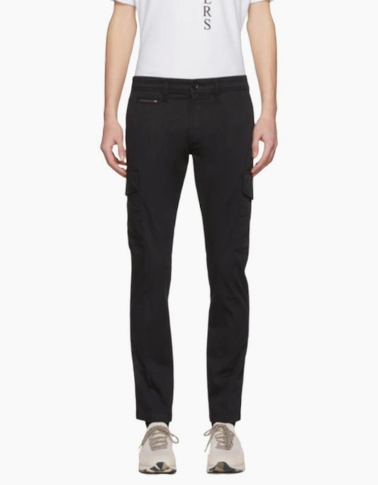 DIESEL CHI THOMMER 0CARP Mens Chino Trousers Cargo Slim Fit Casual Black Pants