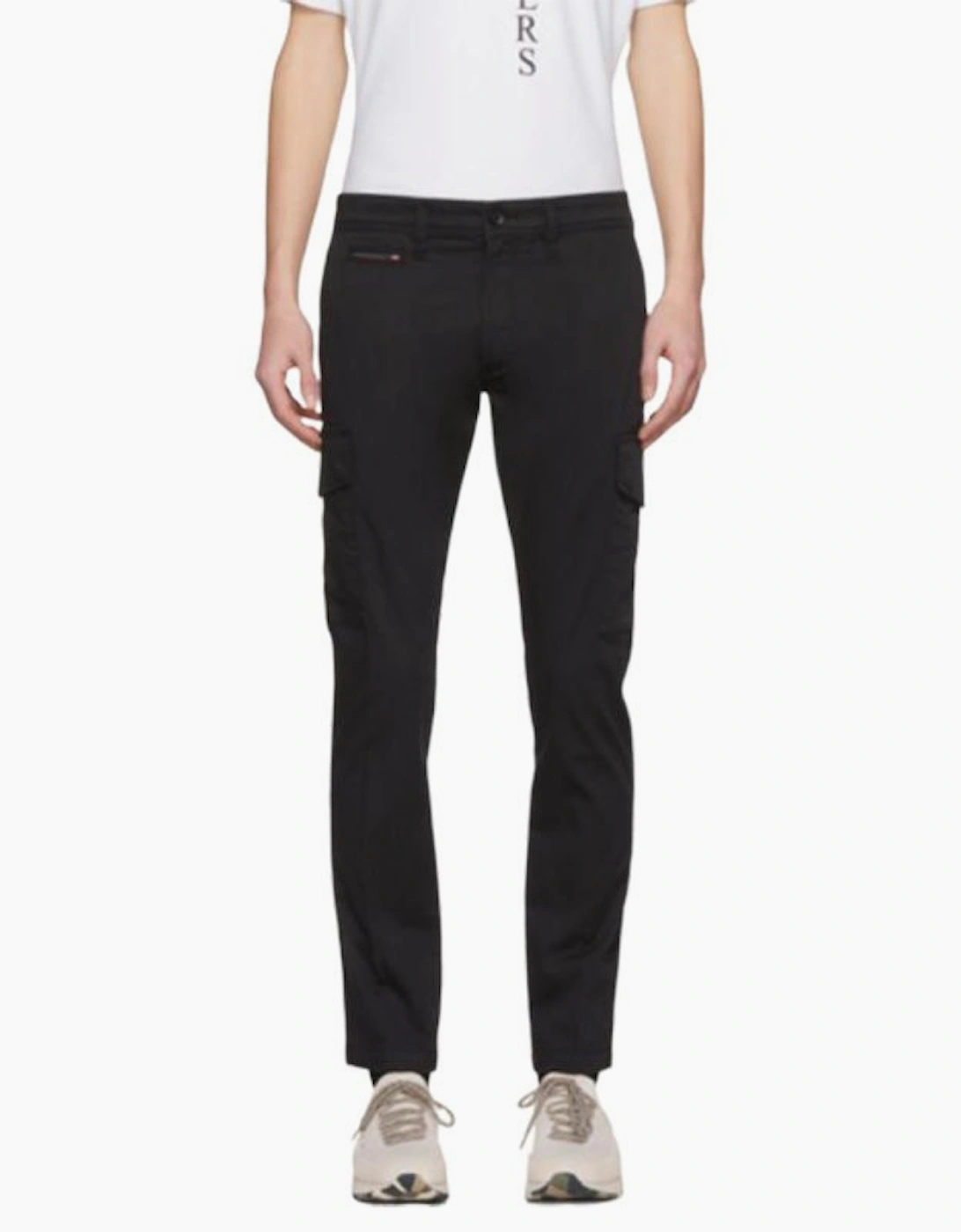 DIESEL CHI THOMMER 0CARP Mens Chino Trousers Cargo Slim Fit Casual Black Pants