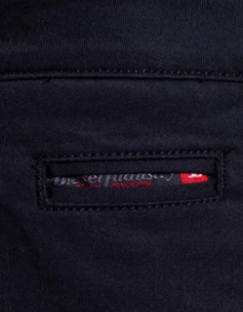 DIESEL CHI THOMMER 0CARP Mens Chino Trousers Cargo Slim Fit Casual Black Pants