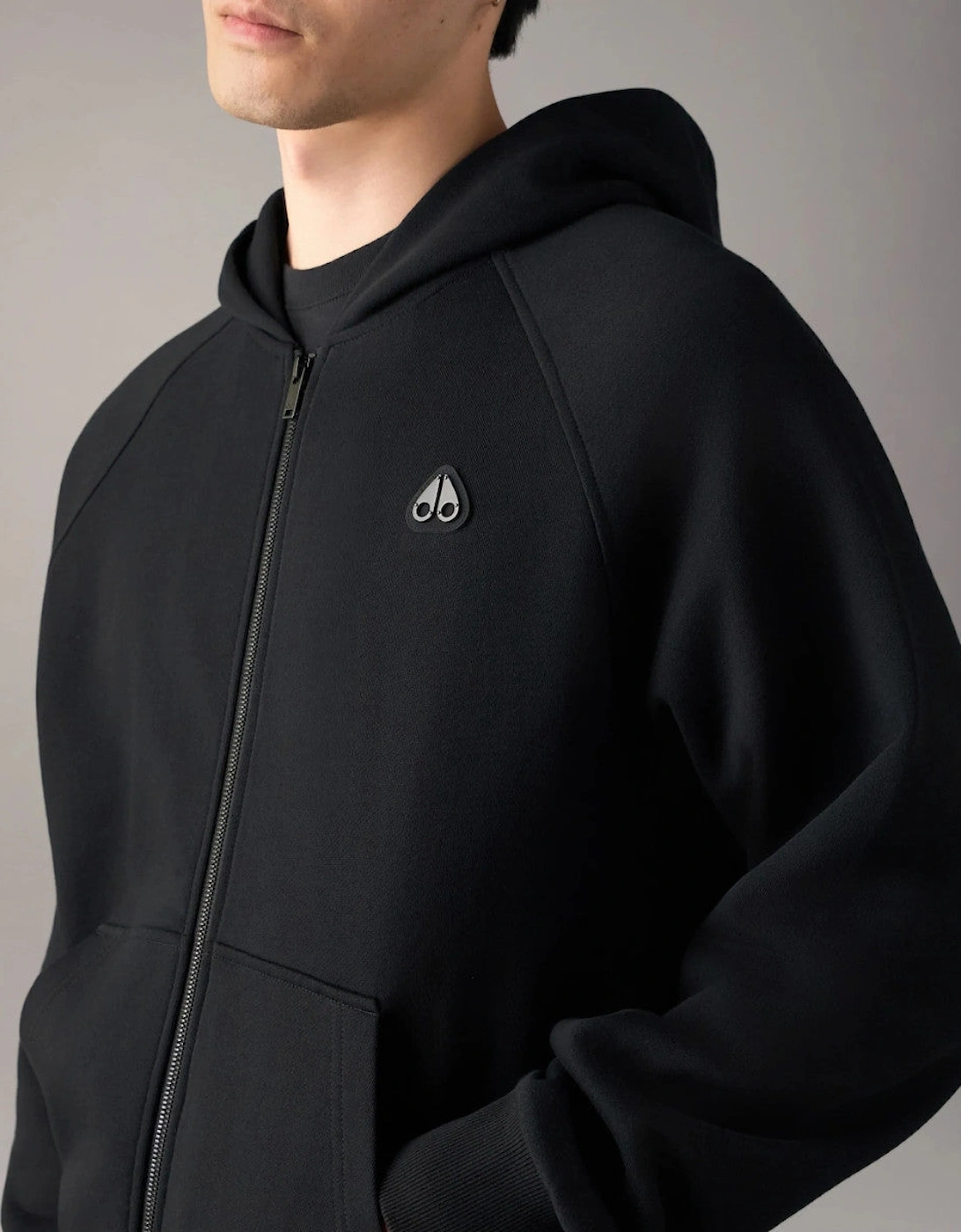 Moose Knuckles Yul Zip Up Hoody 292 Black