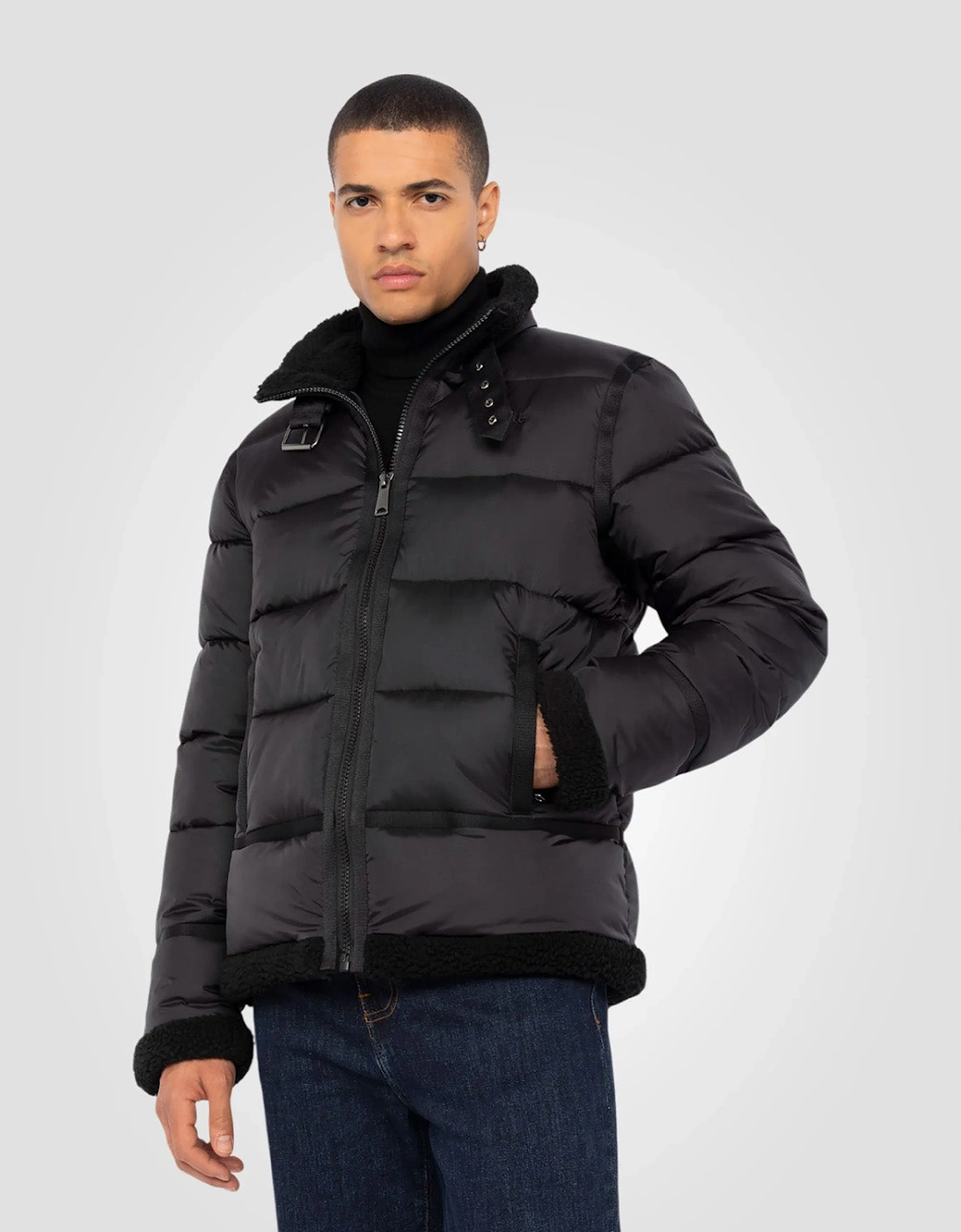 Schott IDAK Puffer Bomber Jacket