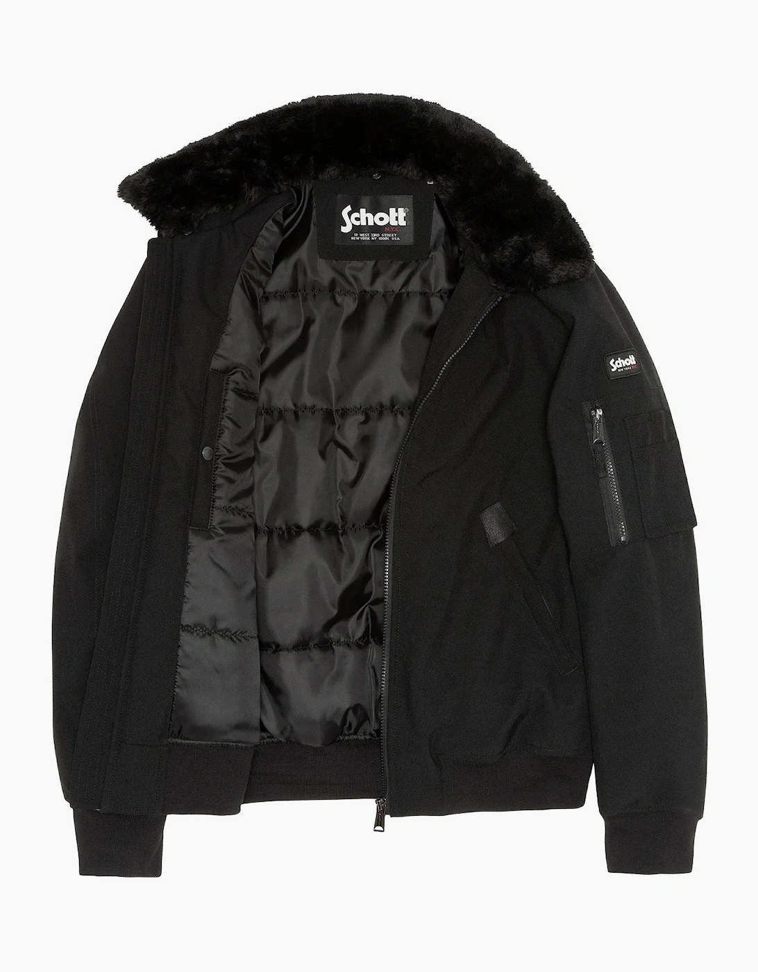 Schott Airlines Fur Collar Flight Jacket