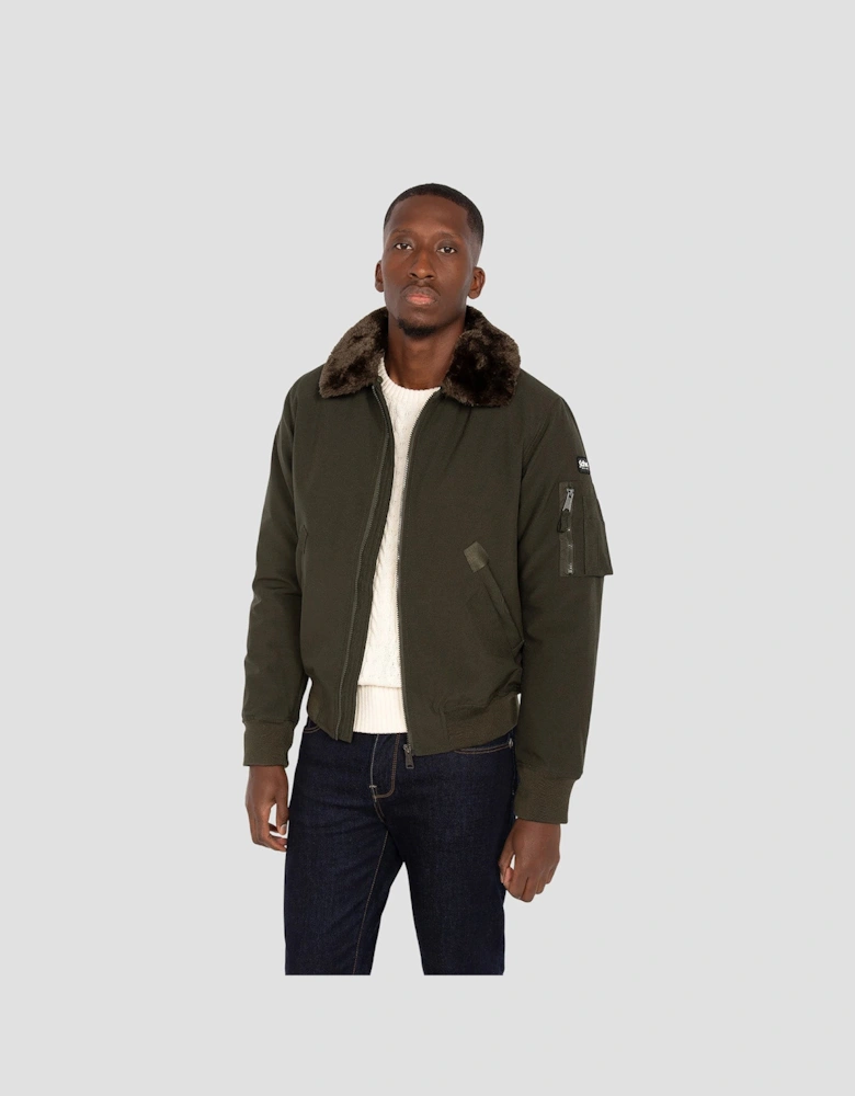 Schott Airlines Fur Collar Flight Jacket